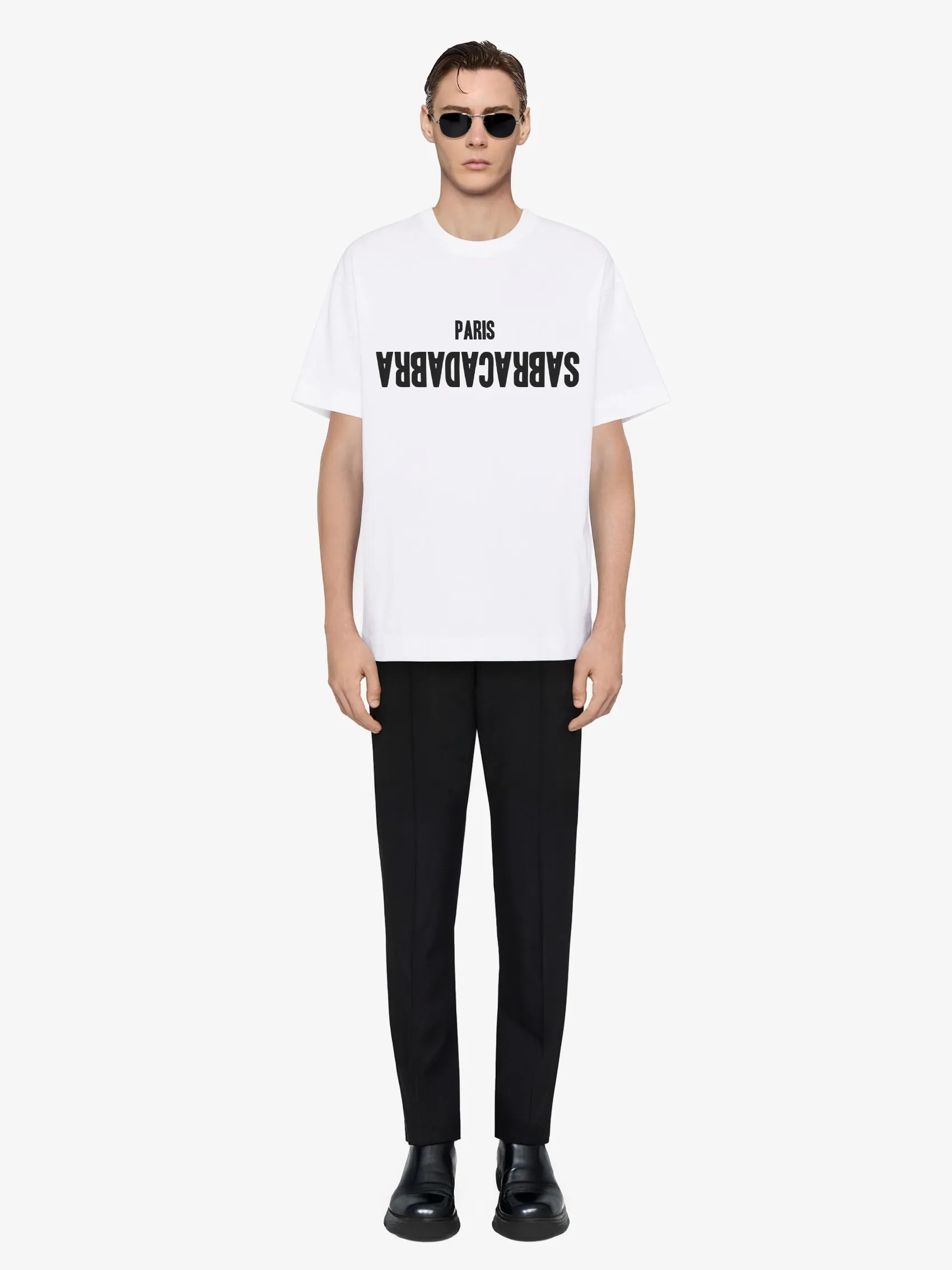 Upside Logo Printed Oversized T-Shirt