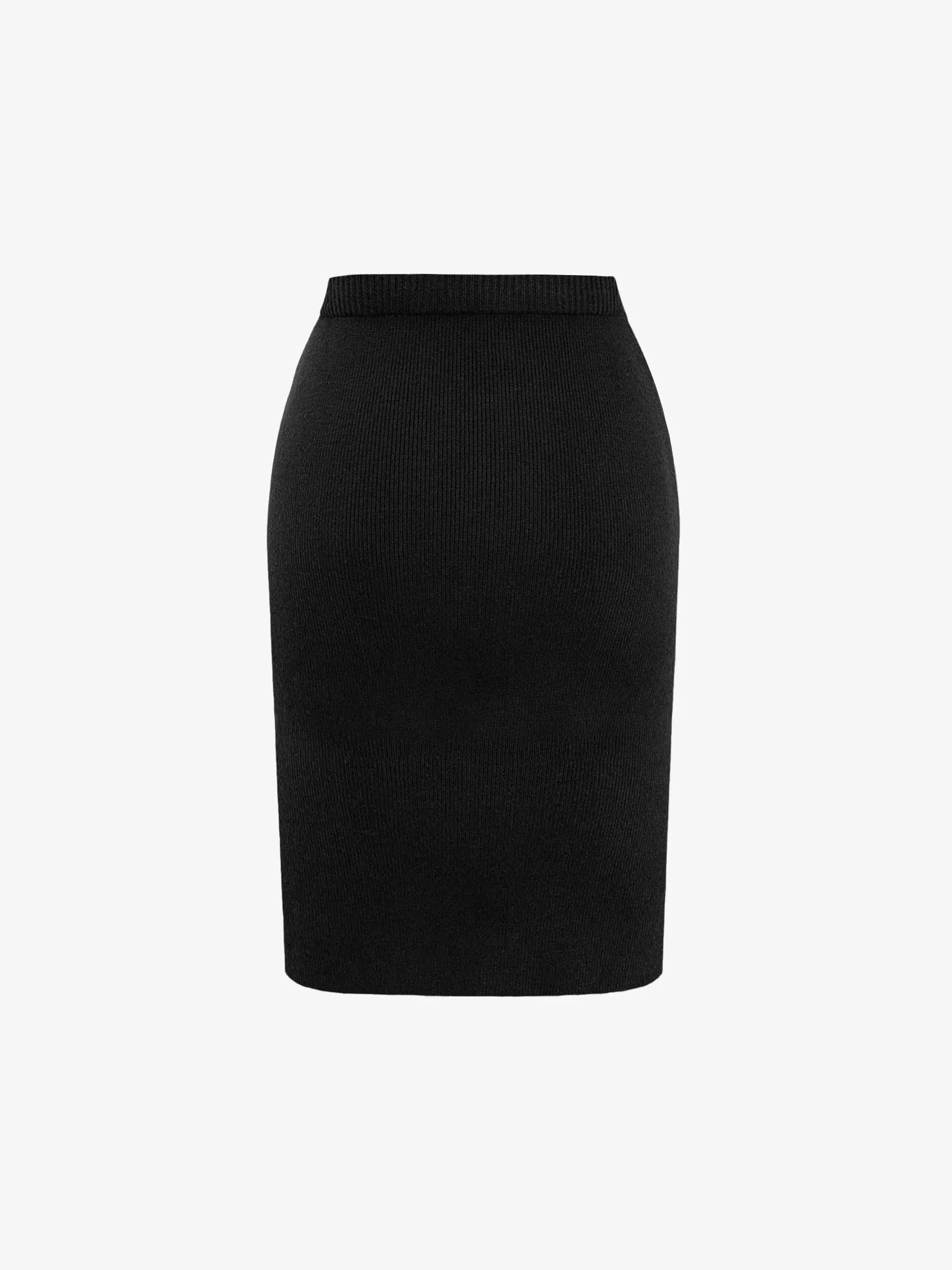 Pencil Skirt in Stretch Wool