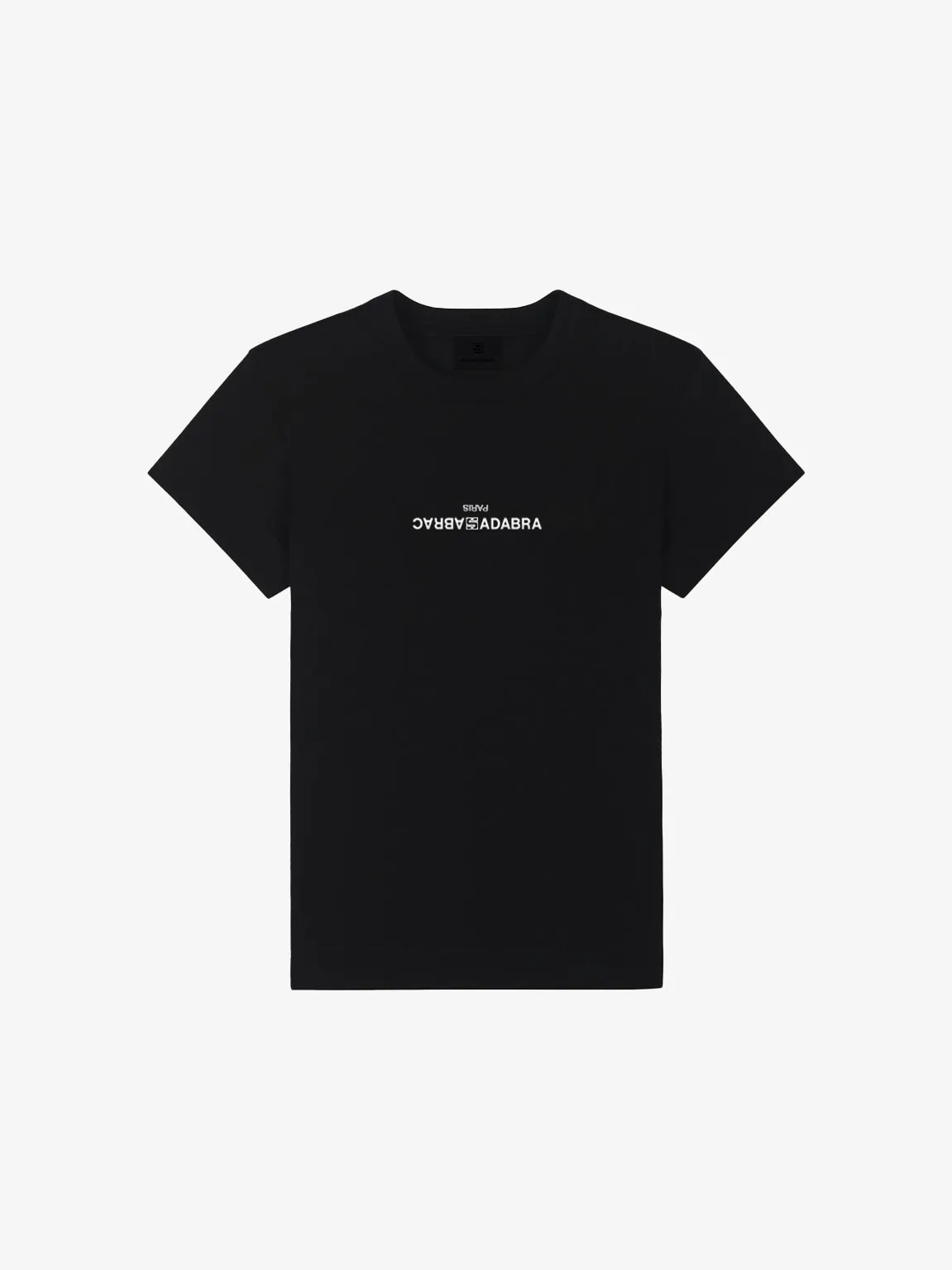 Sabracadabra Embroidered Inverted Logo Slim Fit T-Shirt
