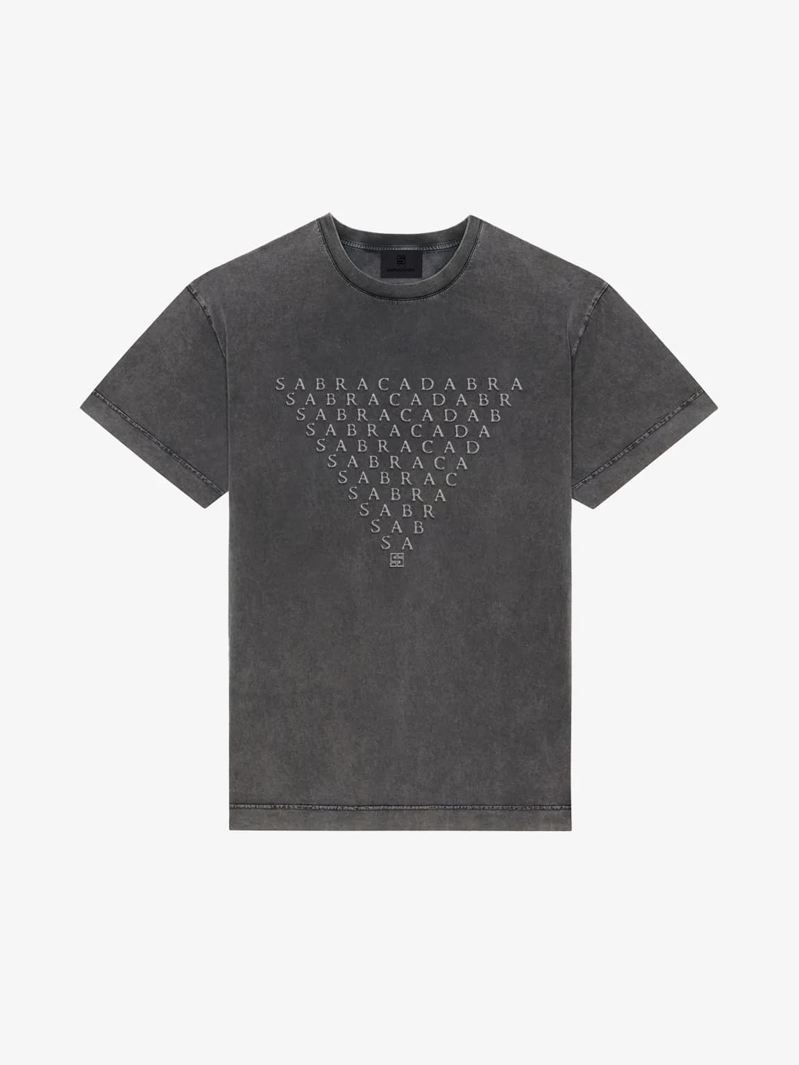 Sabracadabra Amulet Embroidered Oversized Vintage T-Shirt