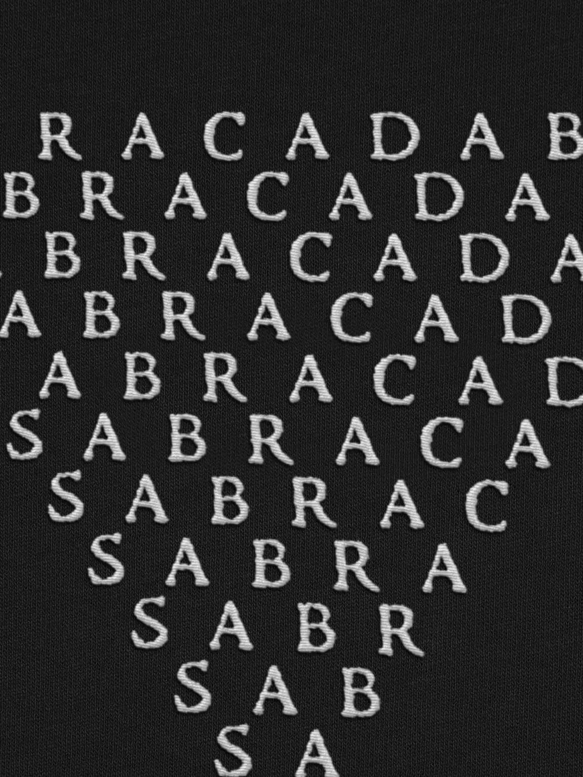 Sabracadabra Amulet Embroidered Cropped T-Shirt