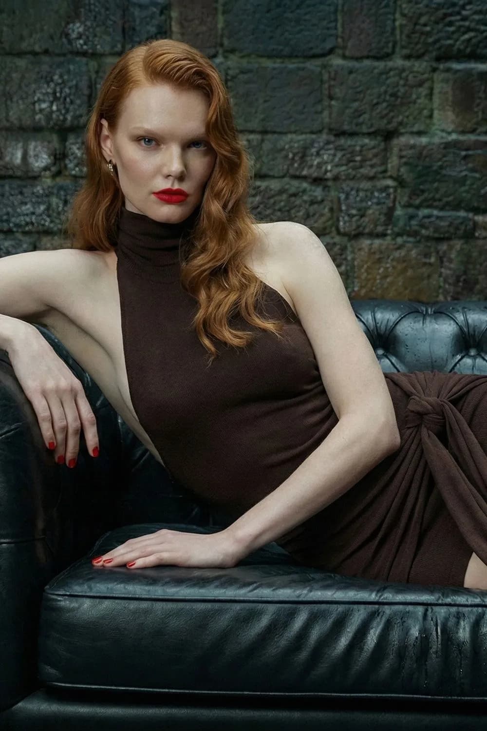 Turtleneck Mini Dress In Viscose