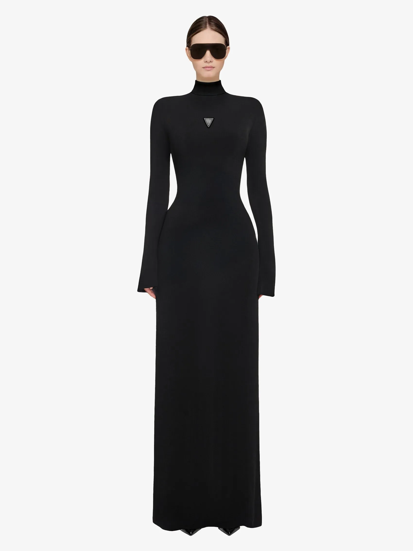 Open-Back Dress In Stretch Viscose