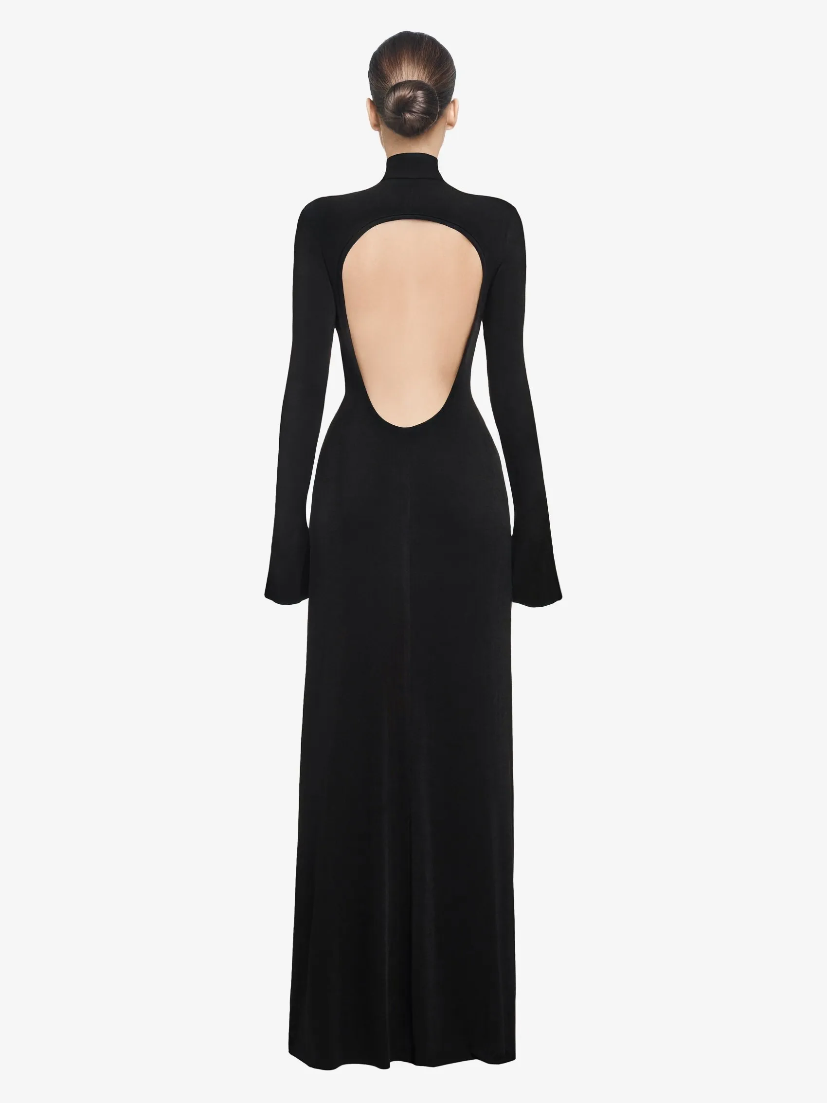 Open-Back Dress In Stretch Viscose