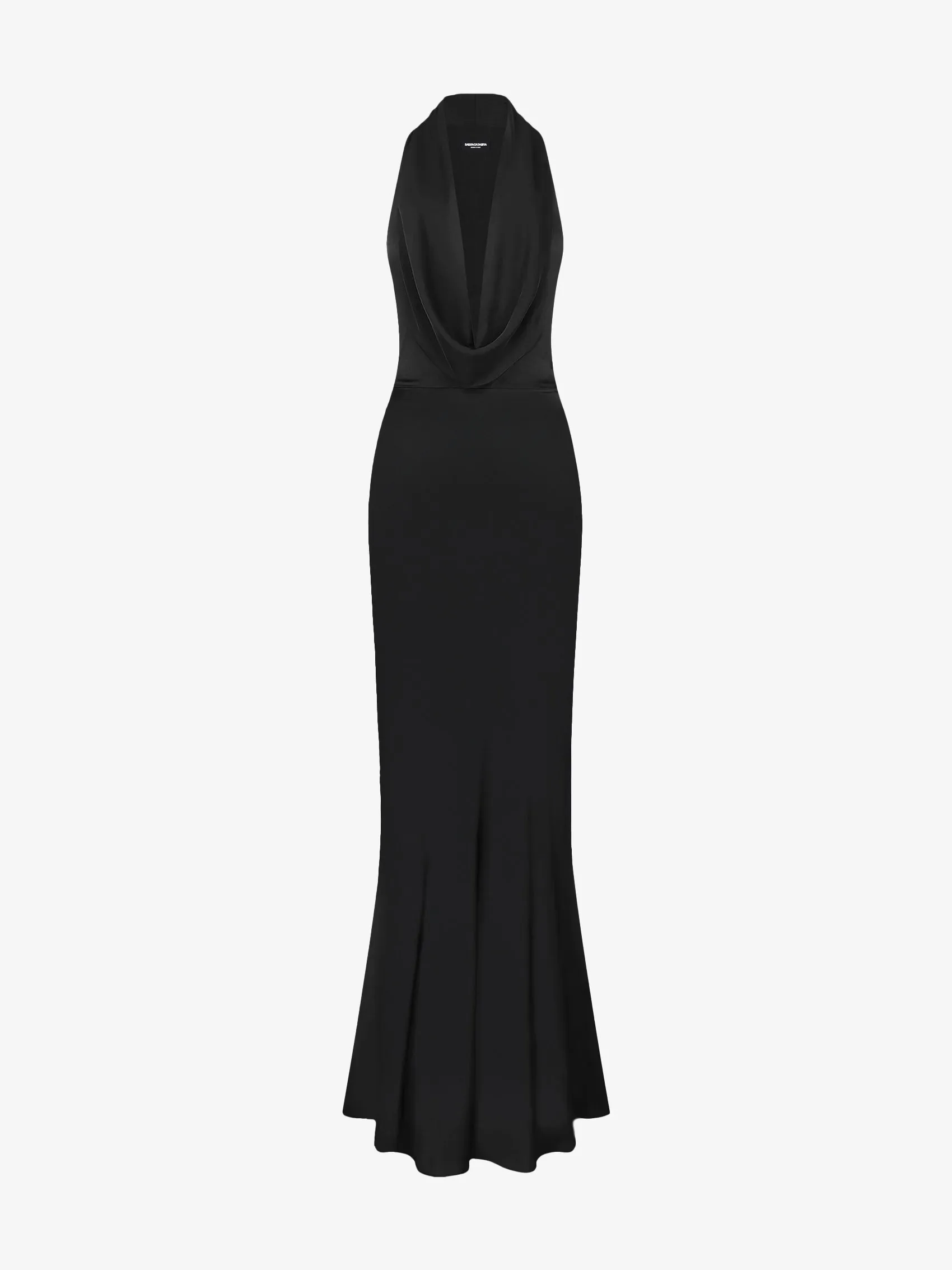 Cowl Neck Evening Dress