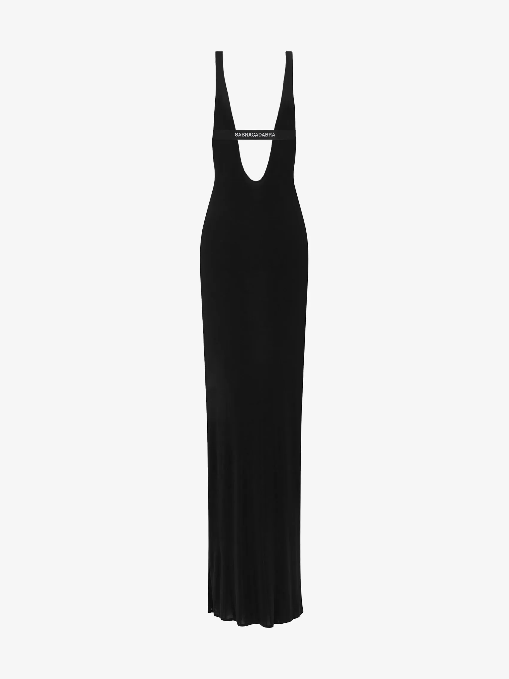 Plunge U-Neck Dress In Viscose