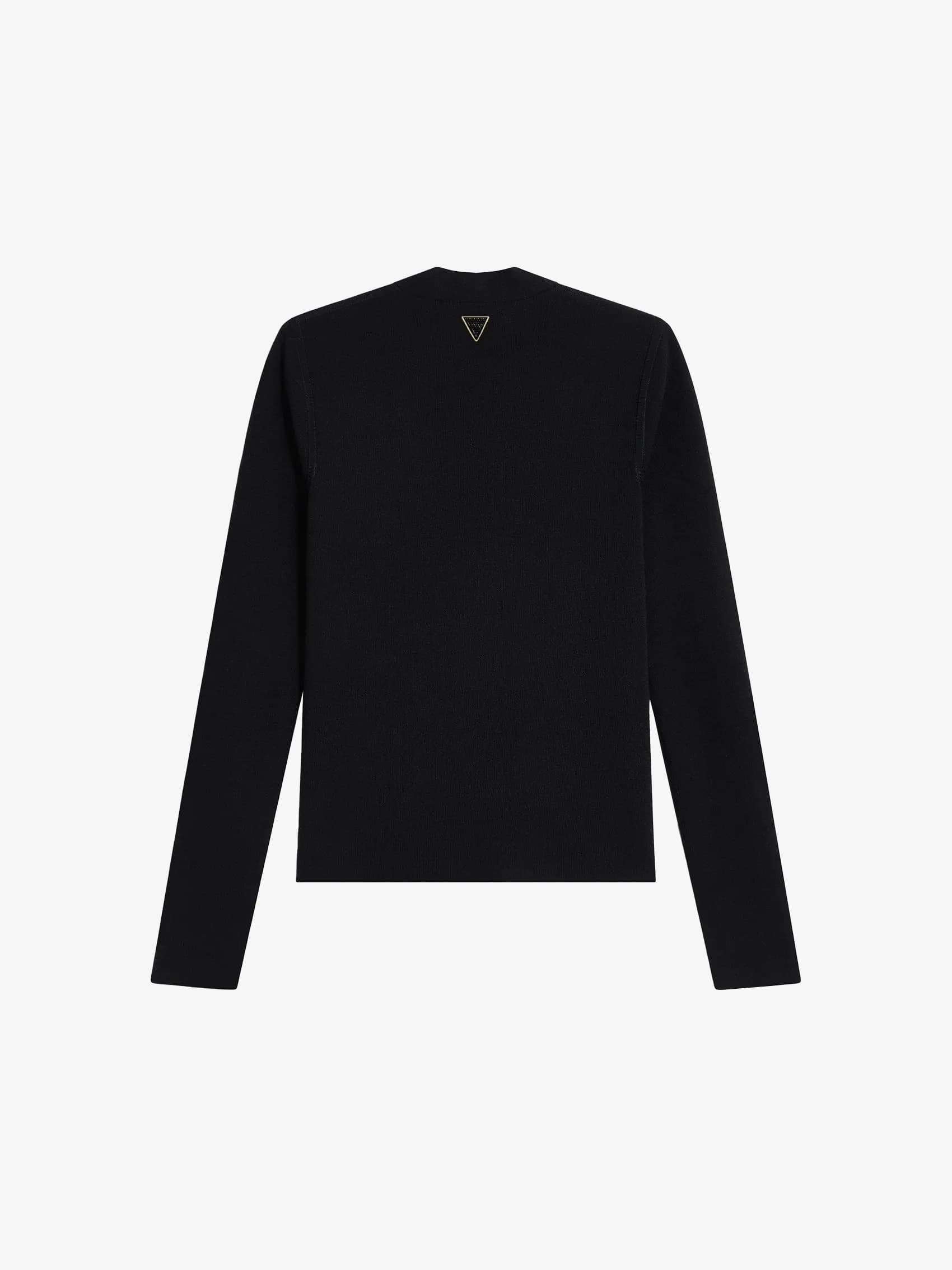 Plunge V-Neck Cardigan In Wool