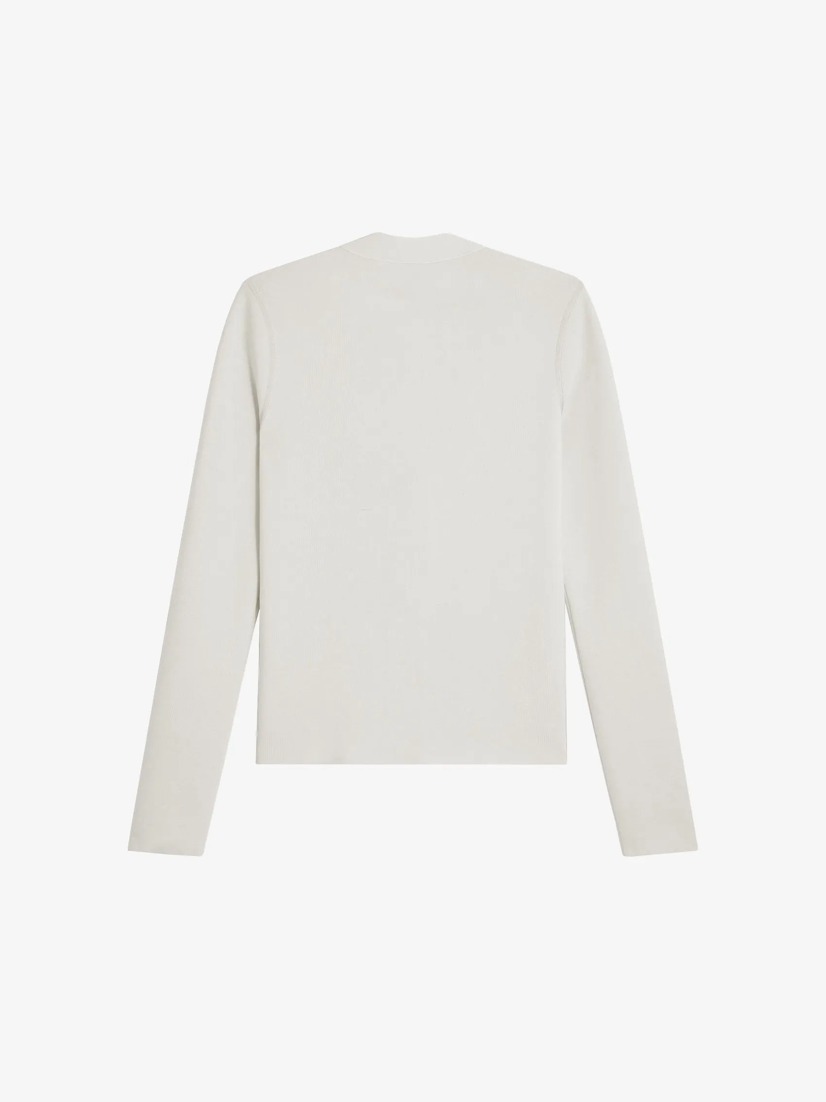 Plunge V-Neck Cardigan In Wool