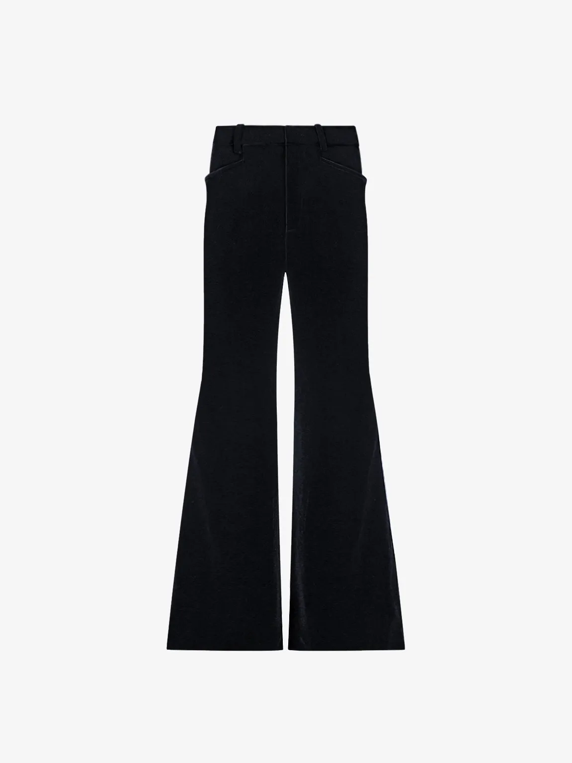 Flared Trousers In Velvet