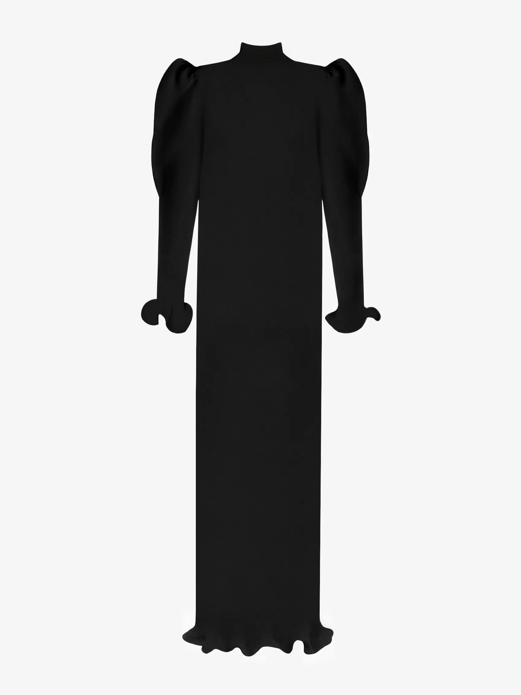Sculptural Dress in Wool Jersey