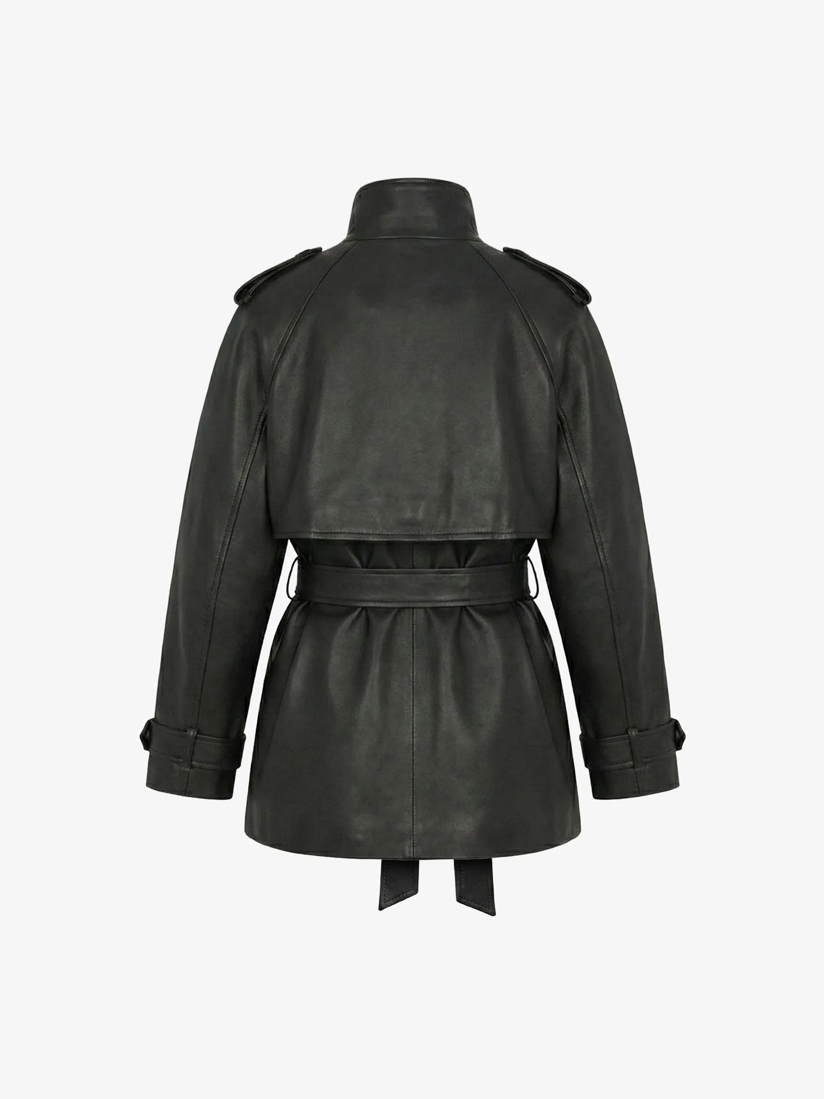 Belted Jacket In Lambskin