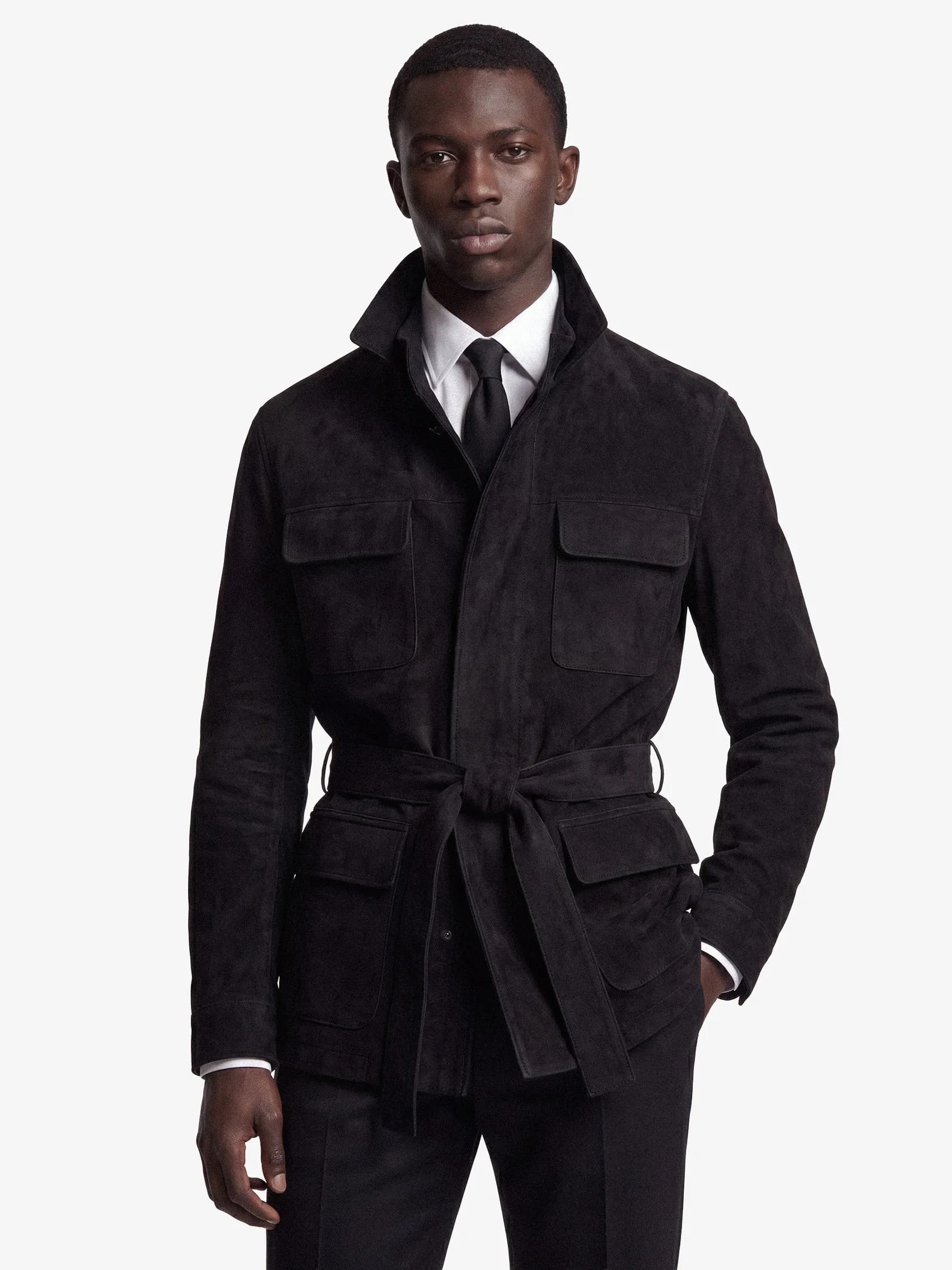 Saharienne Jacket In Suede