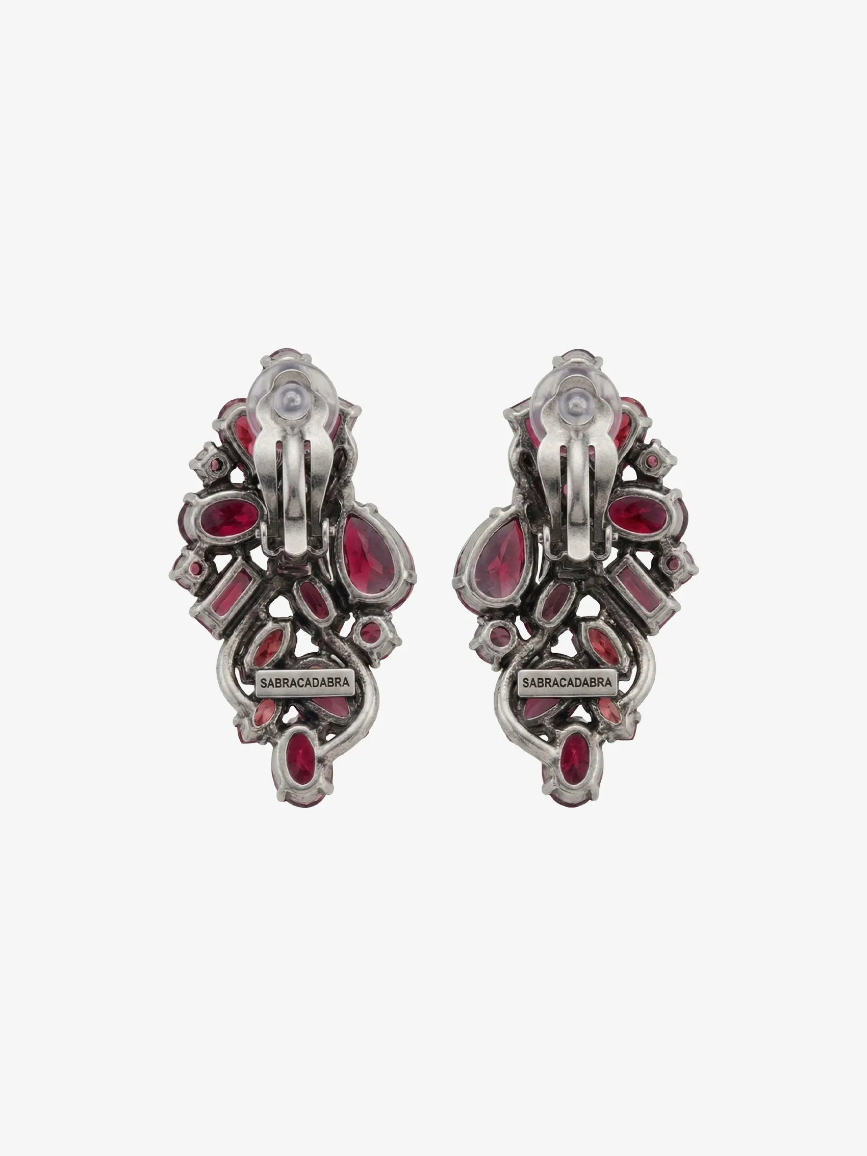 Crystal Vine Earrings In Metal