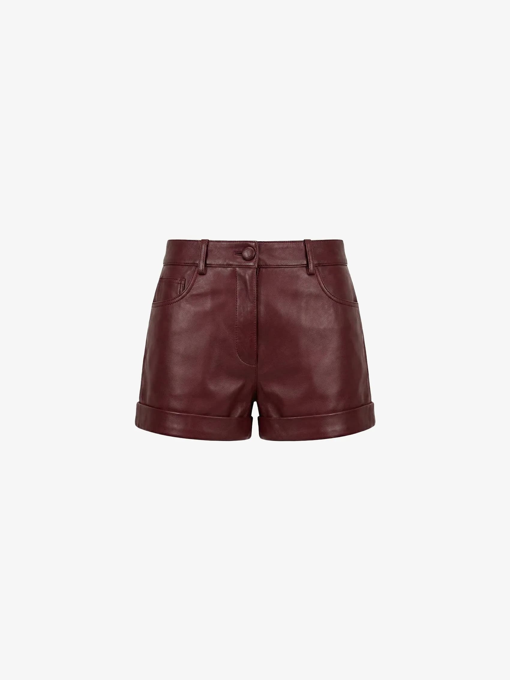 Shorts in Smooth Lambskin Leather