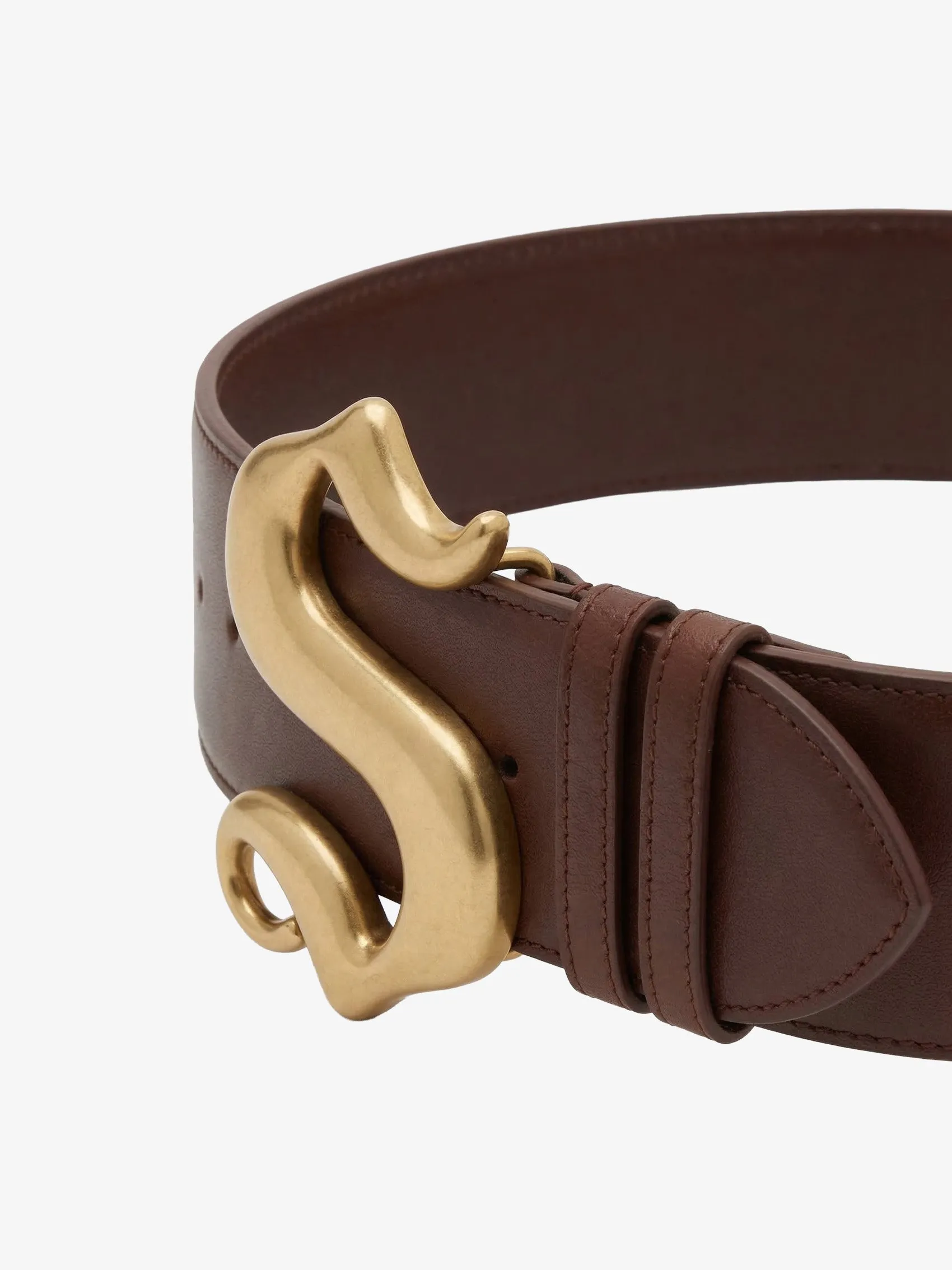 Signature Wide Belt in Leather