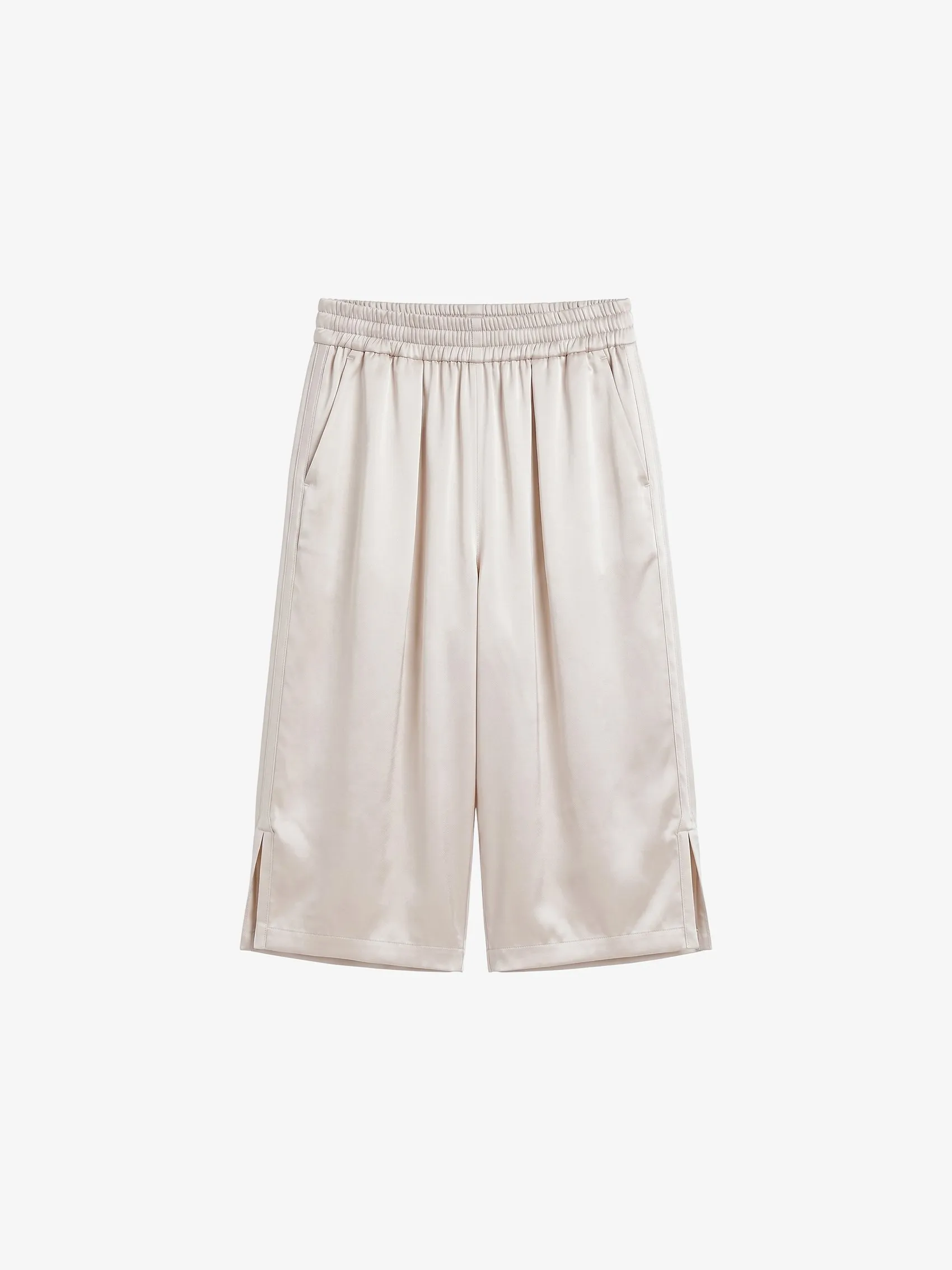 Bermuda Shorts in Silk Satin