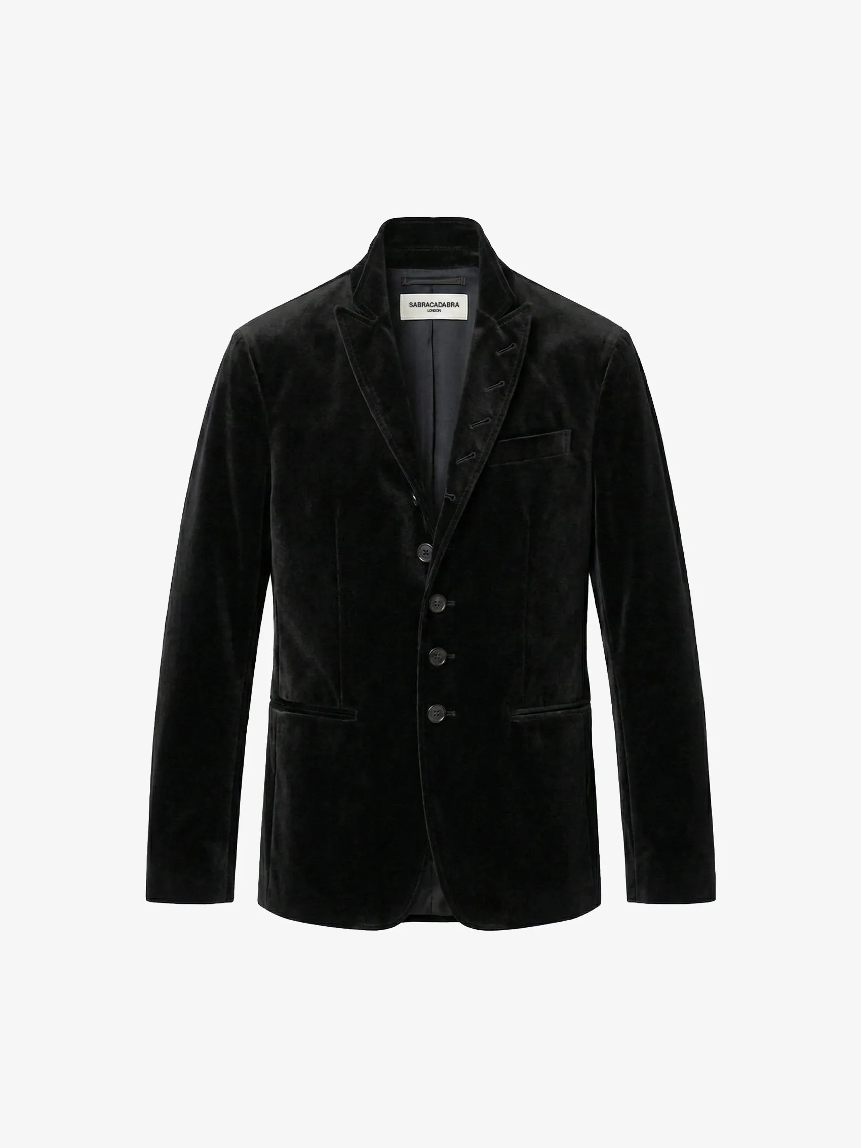 Single-Breasted Jacket In Velvet