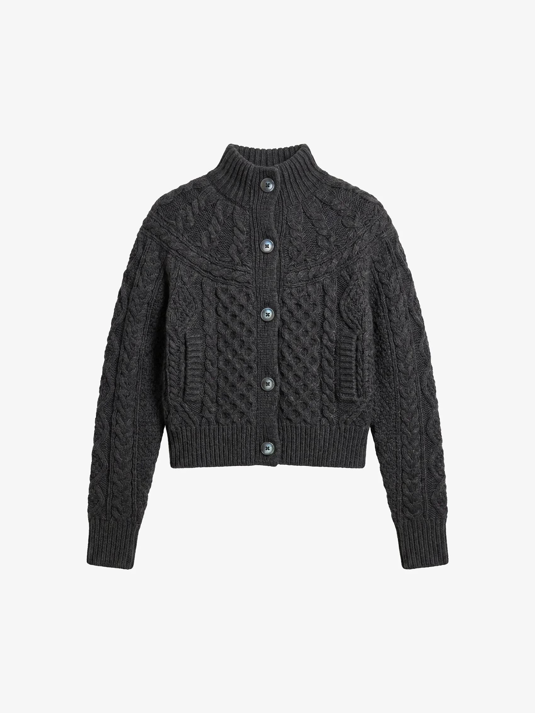 Cable-knit Cardigan in Cashmere