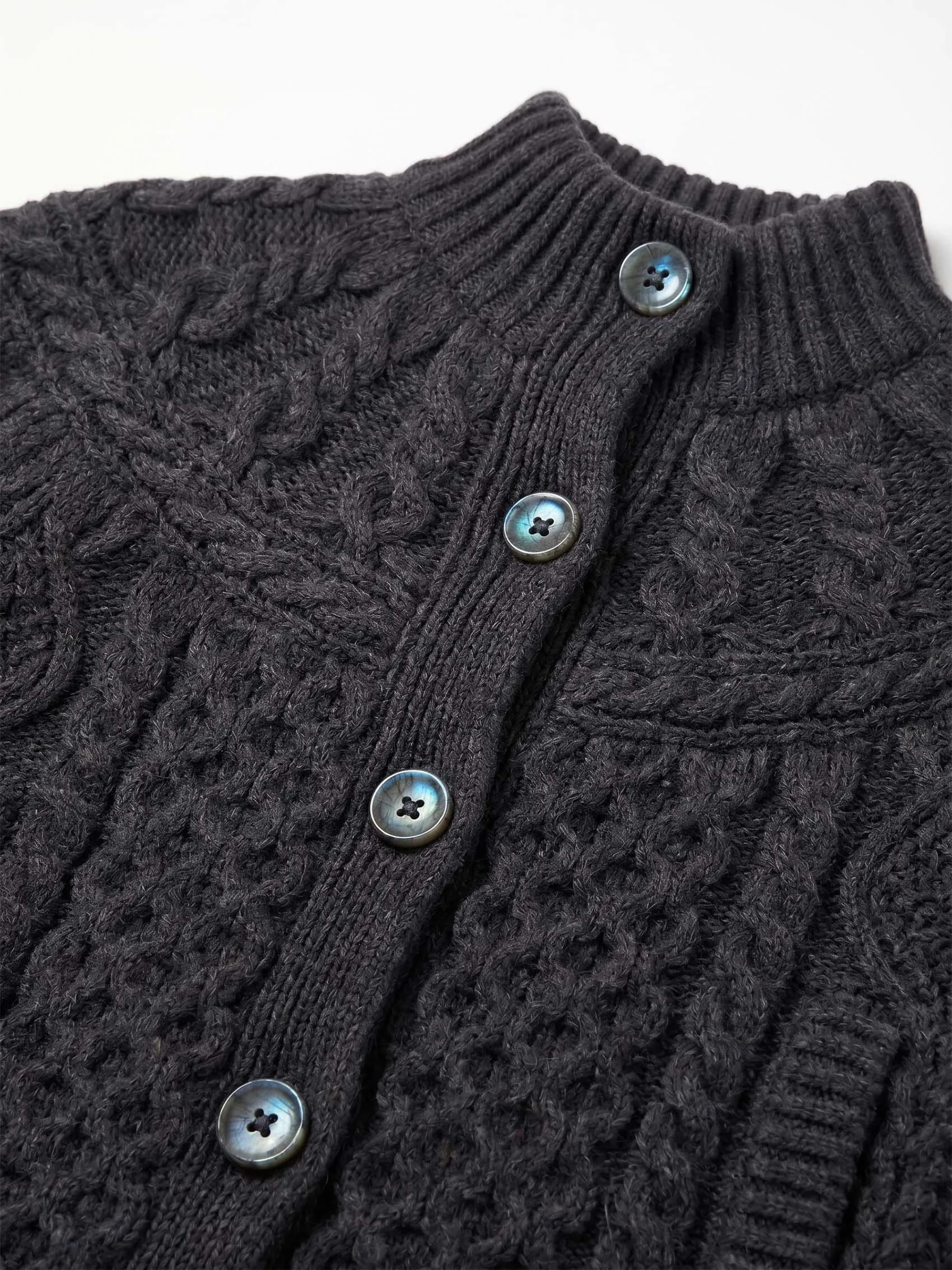 Cable-knit Cardigan in Cashmere
