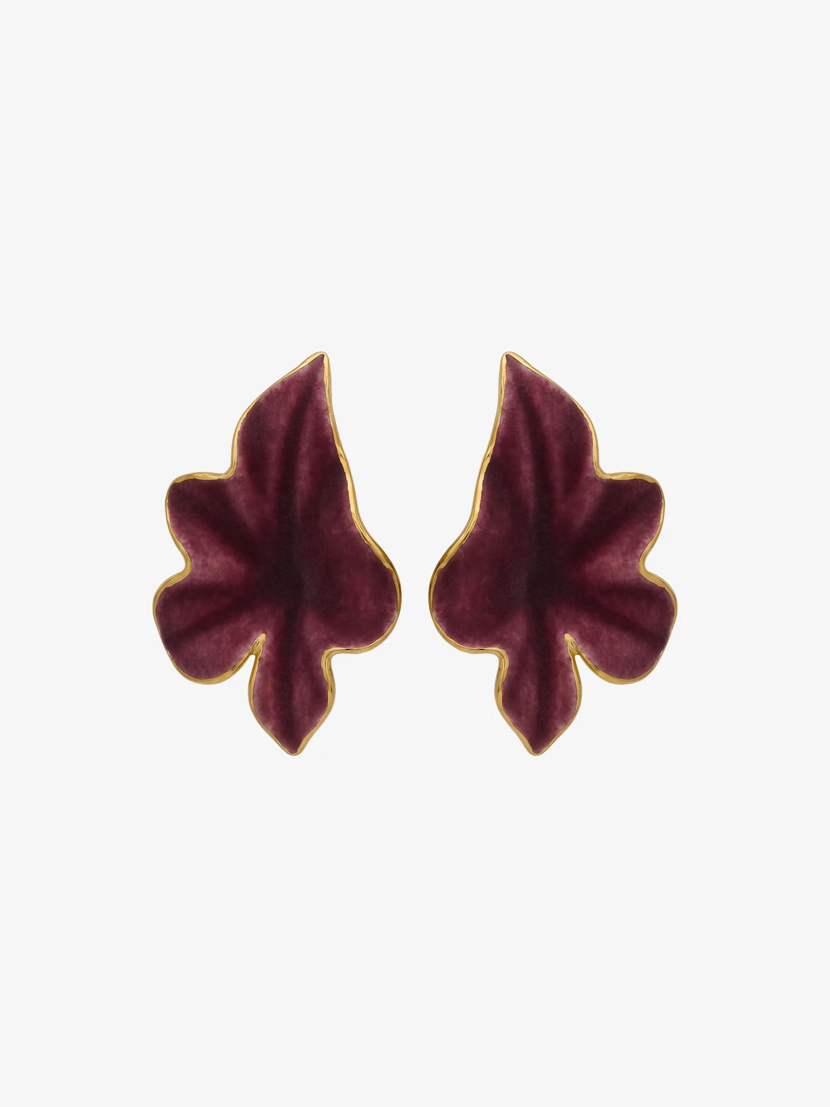 Petal Earrings In Ceramic