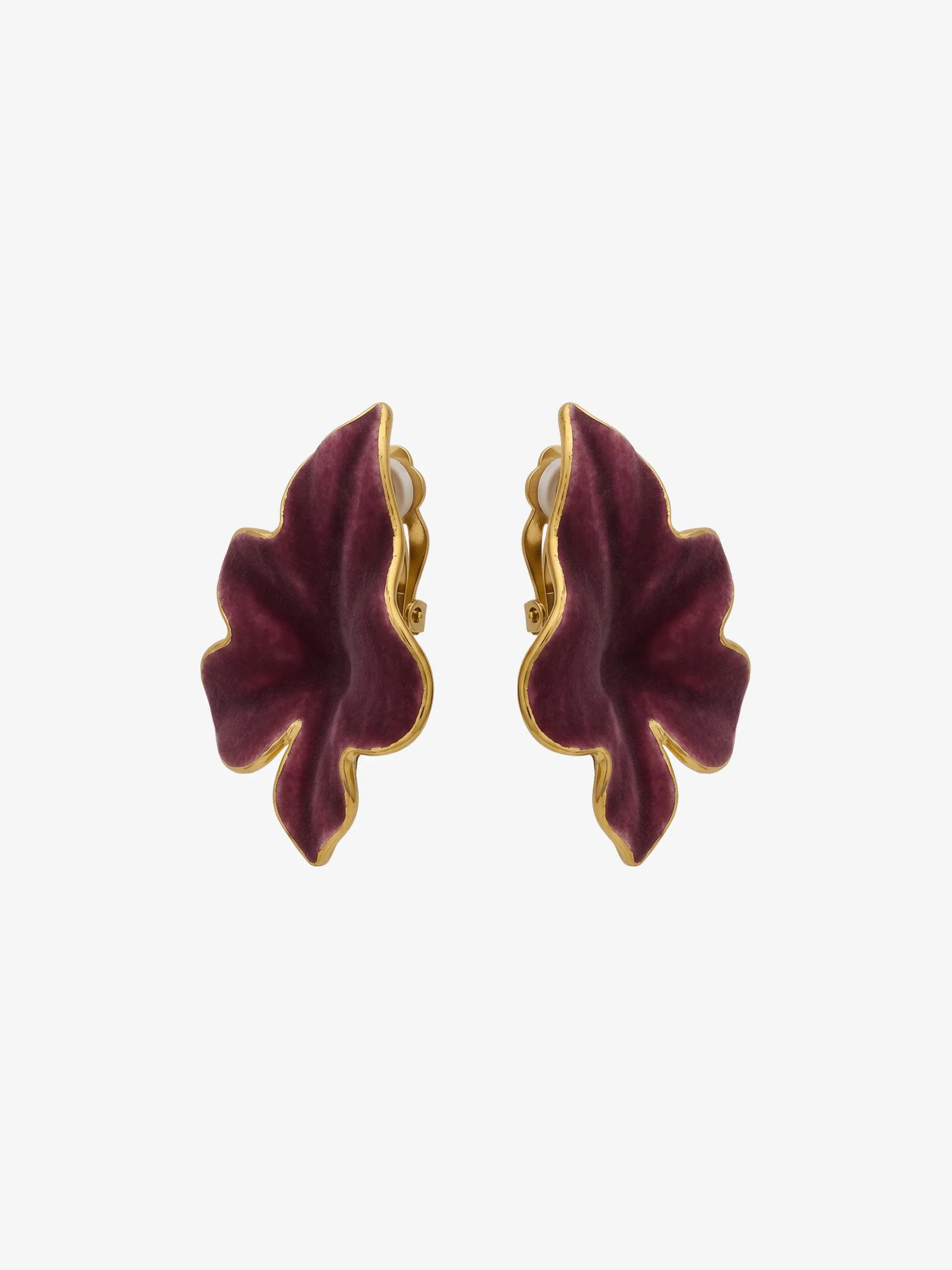 Petal Earrings In Ceramic