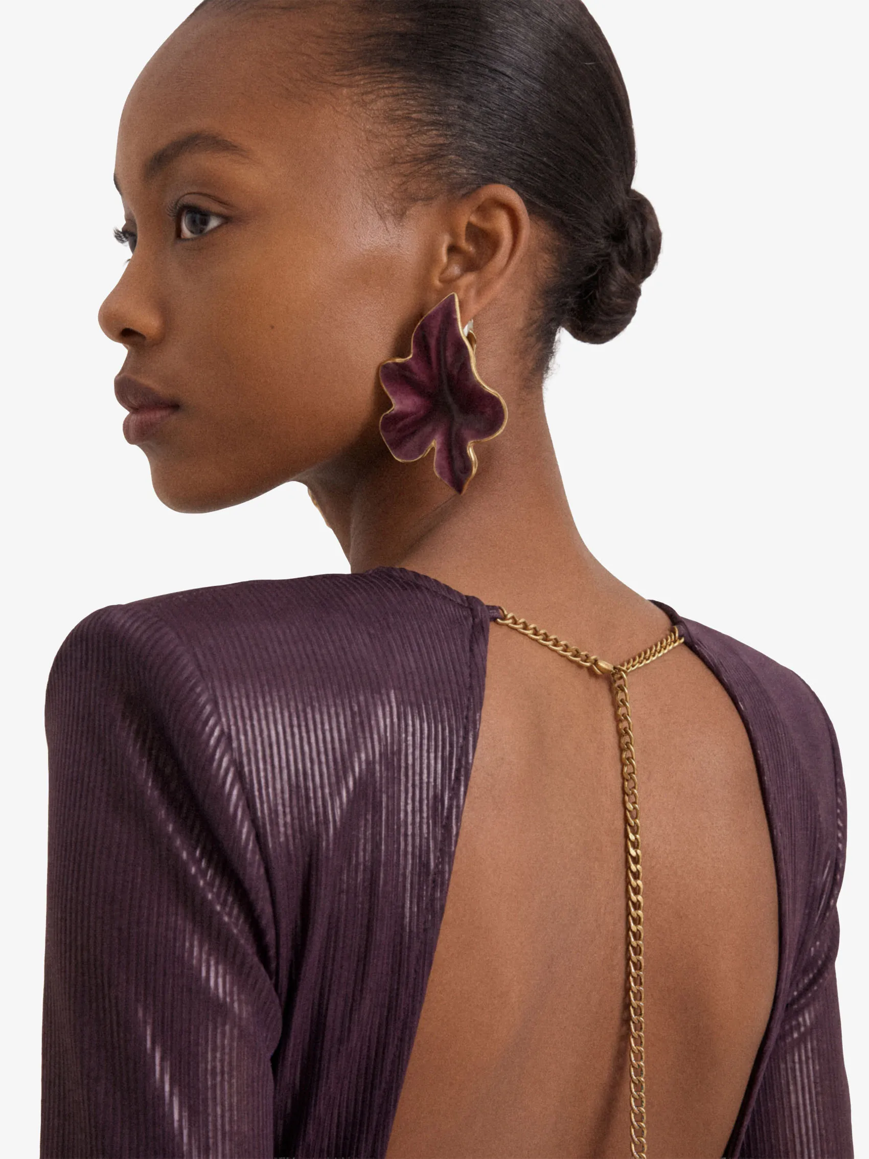Petal Earrings In Ceramic
